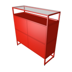 Highboard fünfzehn red