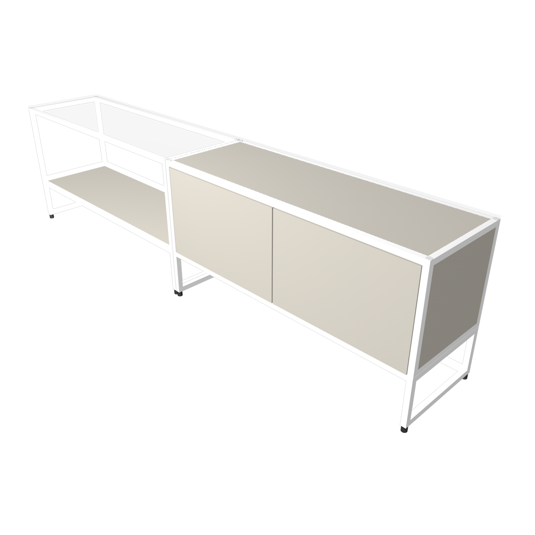 Kombi: Lowboard fünf + acht