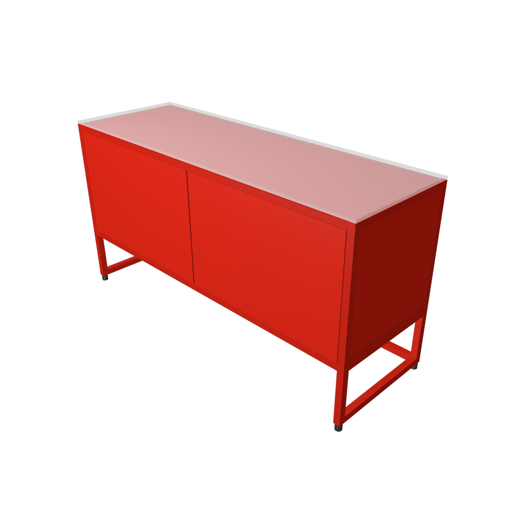 Lowboard acht red