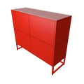 Sideboard siebzehn red