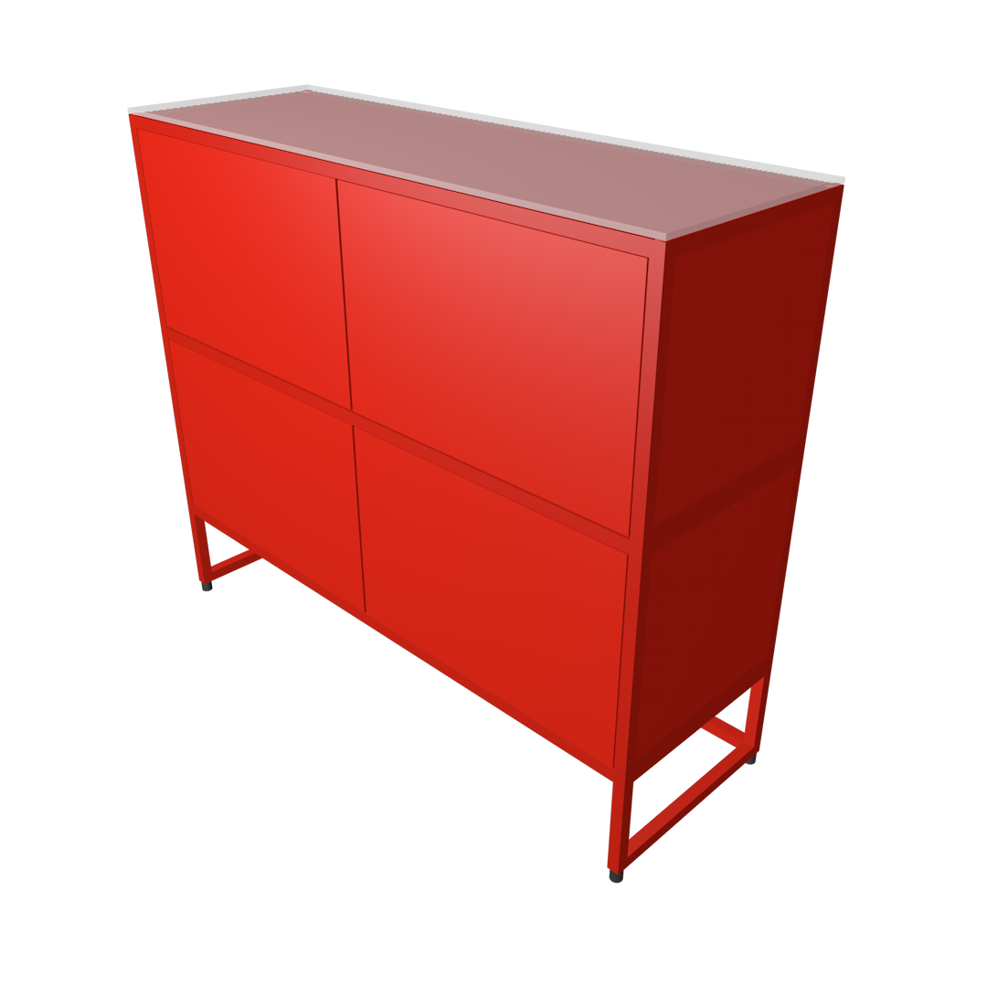 Sideboard siebzehn red