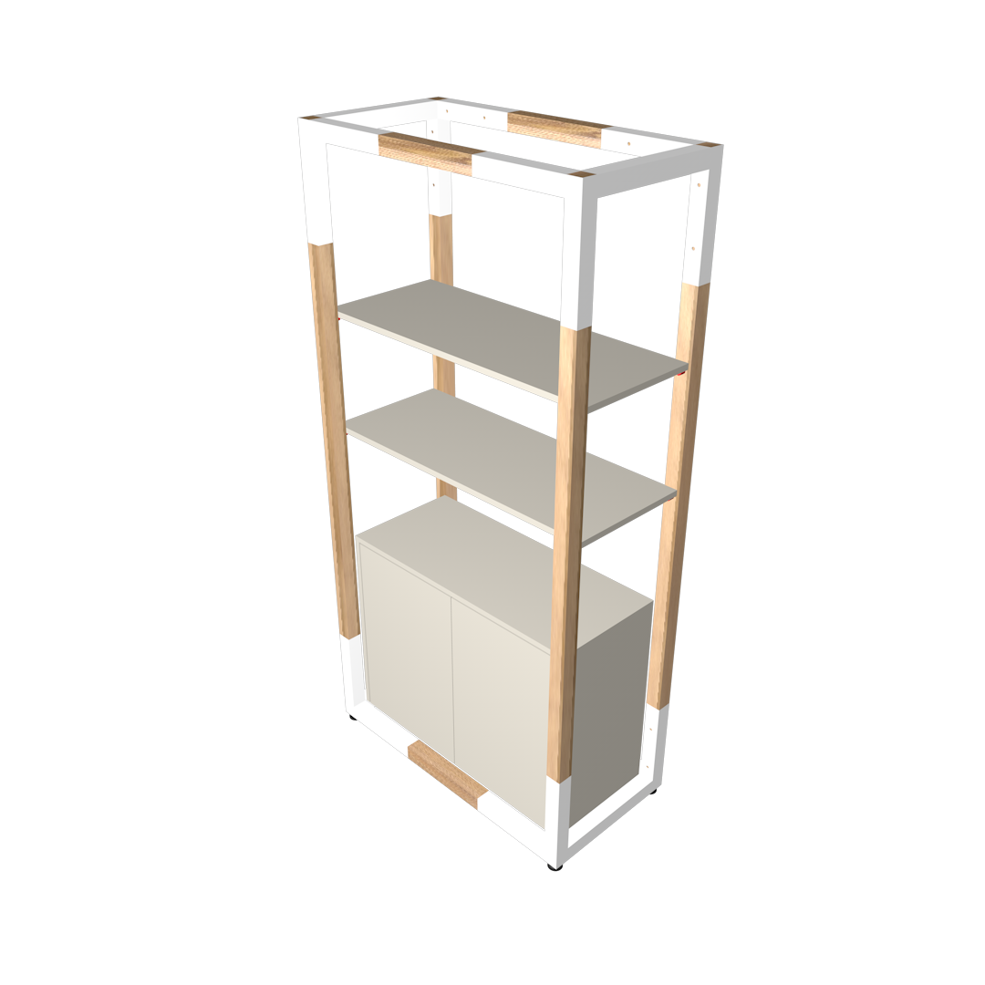 Regal mit Sideboard