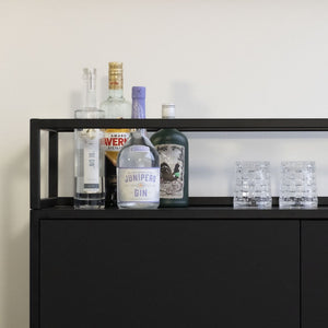 PARA Highboard Bar schwarz